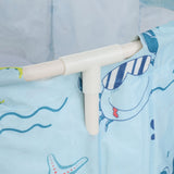 Weisshorn Foldable Bathtub PVC Spa Bucket Inflatable Cushion 134x65cm Blue