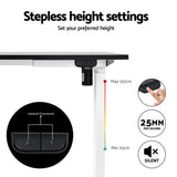 140cm Artiss Electric Standing Desk with Mini Pedal Exercise Bike Home Office