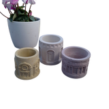 Ancient architecture succulent planters x 3