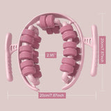 Lymphatic Drainage Massager,Cellulite Massage Roller,Body Sculpting Machine,Thighs Massager, Manual Leg Roller,Relaxing Muscles,360 °28 Wheels Anti Cellulite Roller for Legs (PURPLE)