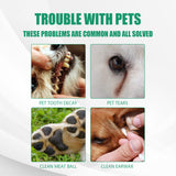 Yegbong Pet Tooth Cleaning Finger Set Dog Cat Cleaning Tartar Stone Oral Cleaning Care