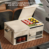 Foldable Car Trunk Organiser, 30L/60L Large Capacity Storage Box for Auto Boot, Multi-functional Cargo Container(30L,grey)