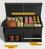 Foldable Car Trunk Organiser, 30L/60L Large Capacity Storage Box for Auto Boot, Multi-functional Cargo Container(30L,grey)