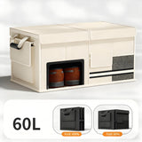 Foldable Car Trunk Organiser, 30L/60L Large Capacity Storage Box for Auto Boot, Multi-functional Cargo Container(60,white)