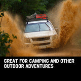 BULLET Car Roof Rack, 123 x 102 x 12cm Universal Luggage Carrier Steel Cage Vehicle Cargo