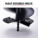 BAUMR-AG 250mm x 760mm Half Double Helix Auger Post Hole Digger Boring Bit, Carbon Steel