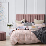 100% Cotton Reversible Quilt Cover Set - Annie - Queen Size