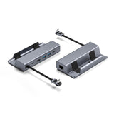 6-in-1 Docking Station for Steam Deck with Hdmi Rj45 Usb 3.0 Usb-c Pd 100w