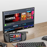 6-in-1 Docking Station for Steam Deck with Hdmi Rj45 Usb 3.0 Usb-c Pd 100w