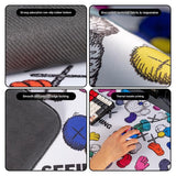 (80x30x0.4cm) Computer Desk Mat - Big Beard Uncle Series, Smooth Gaming Surface - Style 4