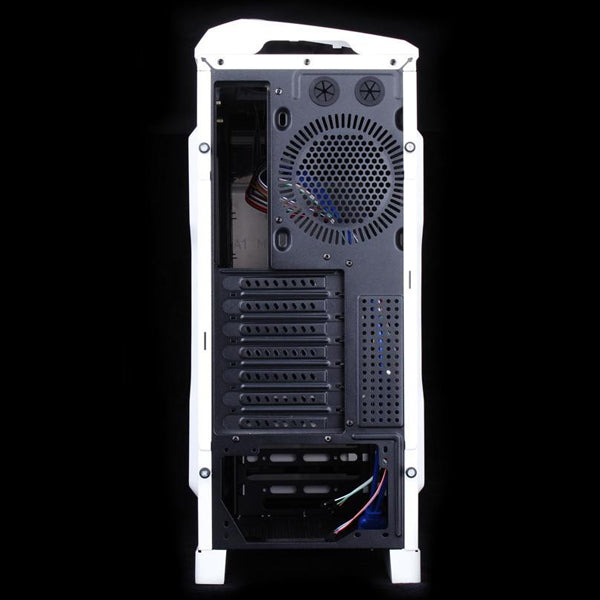 Desktops & Accessories: Huntkey MVP Pro  Gaming computer chassis - Blue (No PSU Included, NO FAN Included)