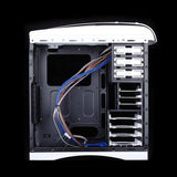 Desktops & Accessories: Huntkey MVP Pro  Gaming computer chassis - Blue (No PSU Included, NO FAN Included)