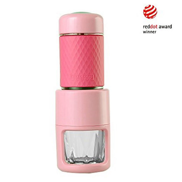 Coffee Machines & Accessories: STARESSO Coffee Maker Red Dot Award Winner Portable Espresso Cappuccino Quick Cold Brew Manual Coffee Maker Machines All in One - Pink
