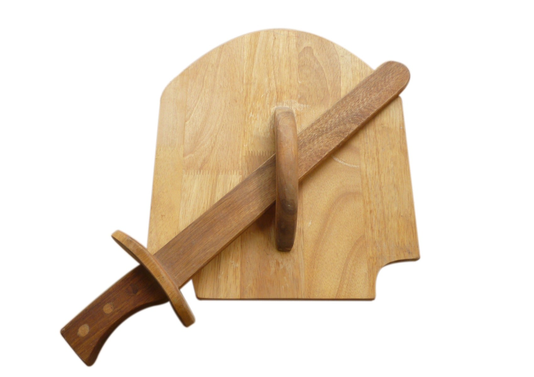 Christmas Decorations: Wooden Sword and Shield