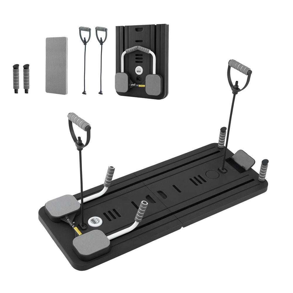Yoga & Pilates: Everfit Pilates Board Foldable Reformer Multi Functional Exercise Trainer Black