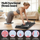 Yoga & Pilates: Everfit Pilates Board Foldable Reformer Multi Functional Exercise Trainer Black