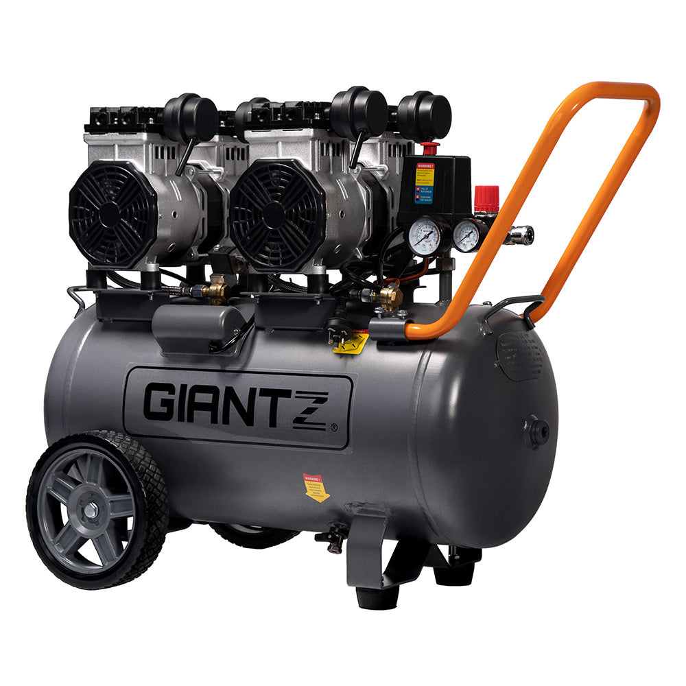 Air Compressors: Giantz 50L Air Compressor 200L/min 3.0HP Oil-Free Quiet Electric Portable Air Inflator