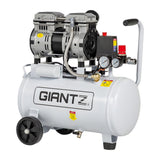 Air Compressors: Giantz 24L Air Compressor Quiet 0.75HP Oil-Free Portable Tyre Inflator 40L/Min
