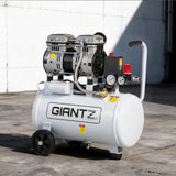 Air Compressors: Giantz 24L Air Compressor Quiet 0.75HP Oil-Free Portable Tyre Inflator 40L/Min