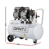 Air Compressors: Giantz 30L Air Compressor Quiet 0.75HP Oil-Free Portable Tyre Inflator 40L/Min