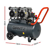 Giantz 50L Air Compressor Quiet 3.0HP Oil-Free Portable Tyre Inflator 200L/Min