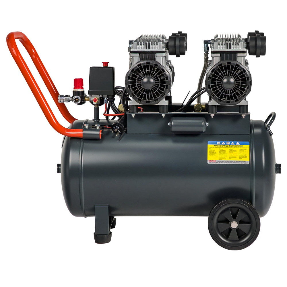 Air Compressors: Giantz 50L Air Compressor Quiet 3.0HP Oil-Free Portable Tyre Inflator 200L/Min