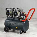 Giantz 50L Air Compressor Quiet 3.0HP Oil-Free Portable Tyre Inflator 200L/Min