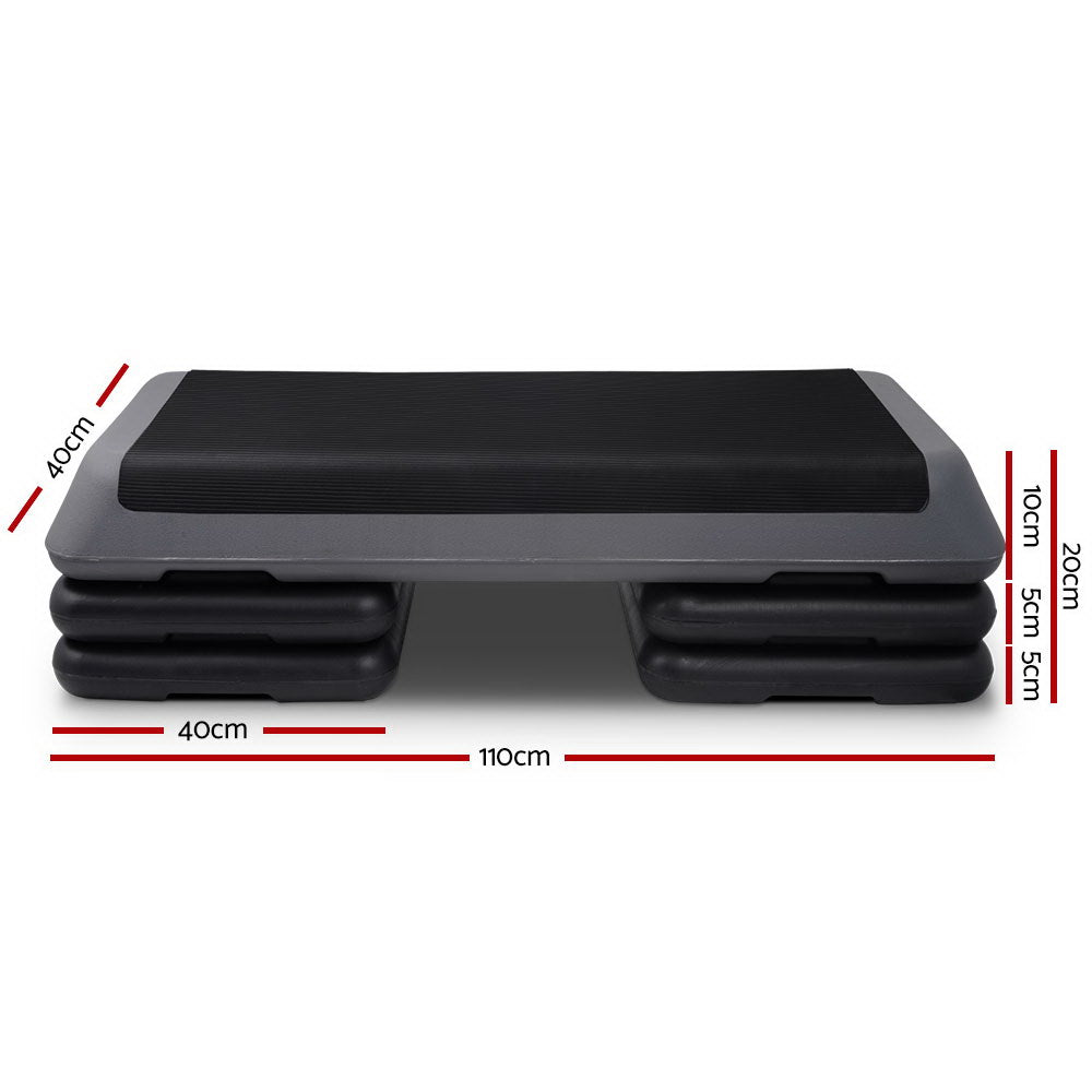 Gym & Training Step: Everfit 3 Level Aerobic Step Exercise Stepper 110cm Gym Home Fitness