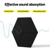 Audio Accessories: Alpha Acoustic Foam 12pcs 35x30x0.9cm Soundproof Absorption Panel Adhesive Black
