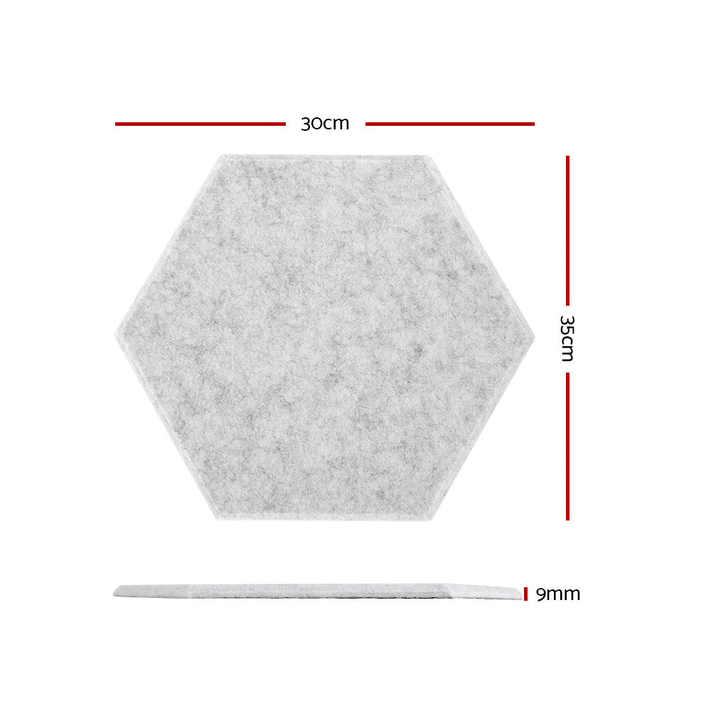 Audio Accessories: Alpha Acoustic Foam 12pcs 35x30x0.9cm Soundproof Absorption Panel Adhesive Grey