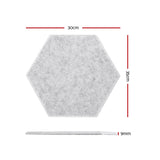 Audio Accessories: Alpha Acoustic Foam 12pcs 35x30x0.9cm Soundproof Absorption Panel Adhesive Grey