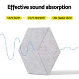 Audio Accessories: Alpha Acoustic Foam 12pcs 35x30x0.9cm Soundproof Absorption Panel Adhesive Grey