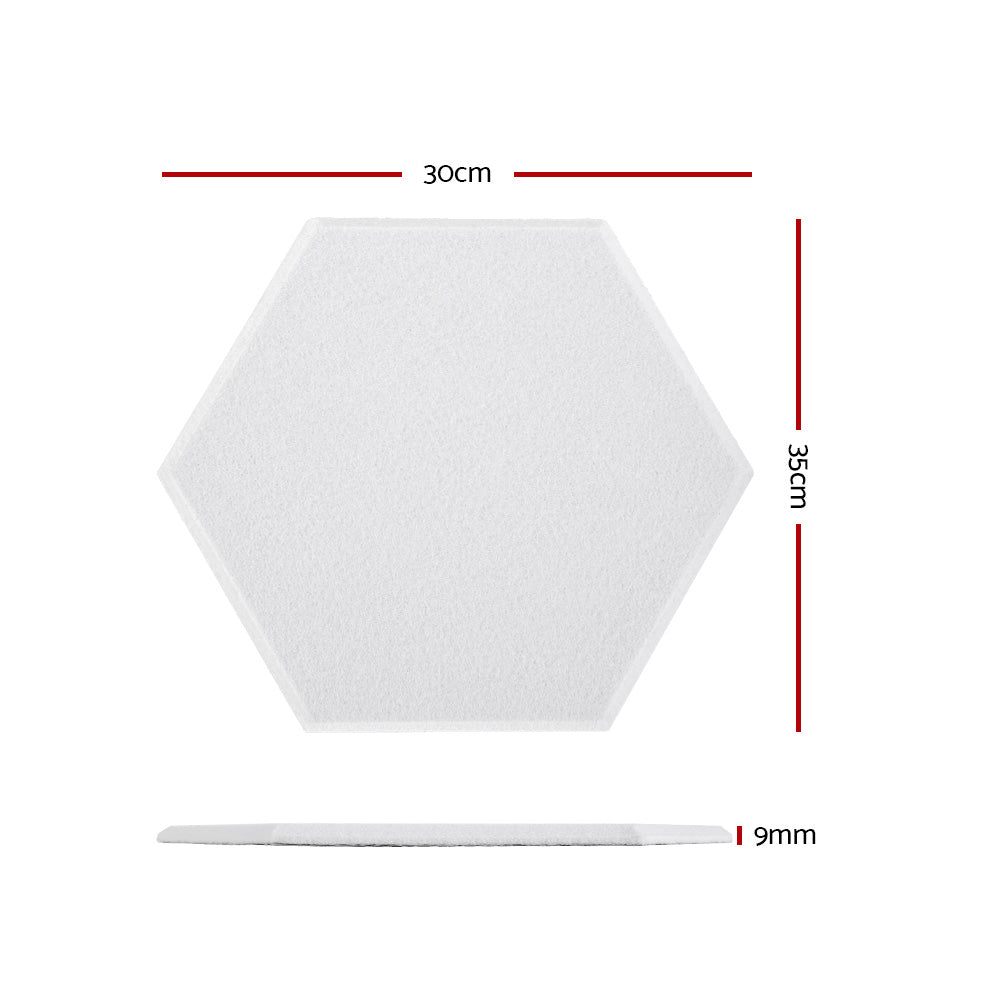 Audio Accessories: Alpha Acoustic Foam 12pcs 35x30x0.9cm Soundproof Absorption Panel Adhesive White