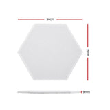 Audio Accessories: Alpha Acoustic Foam 12pcs 35x30x0.9cm Soundproof Absorption Panel Adhesive White