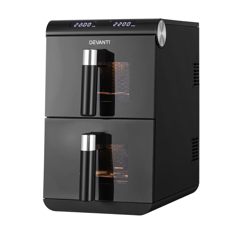 Air Fryers: Devanti Air Fryer Oven 11L Dual Zone Fryers