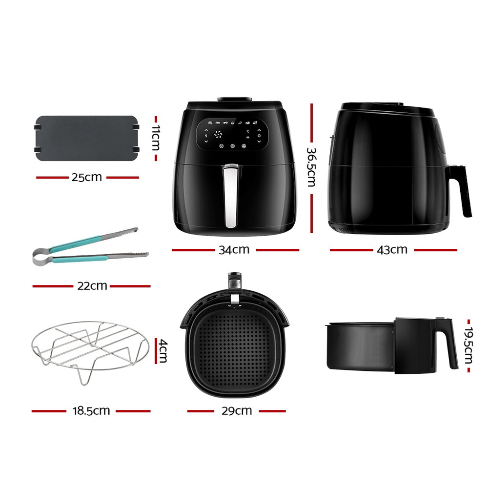 Air Fryers: Devanti Air Fryer 8.5L LCD Fryers