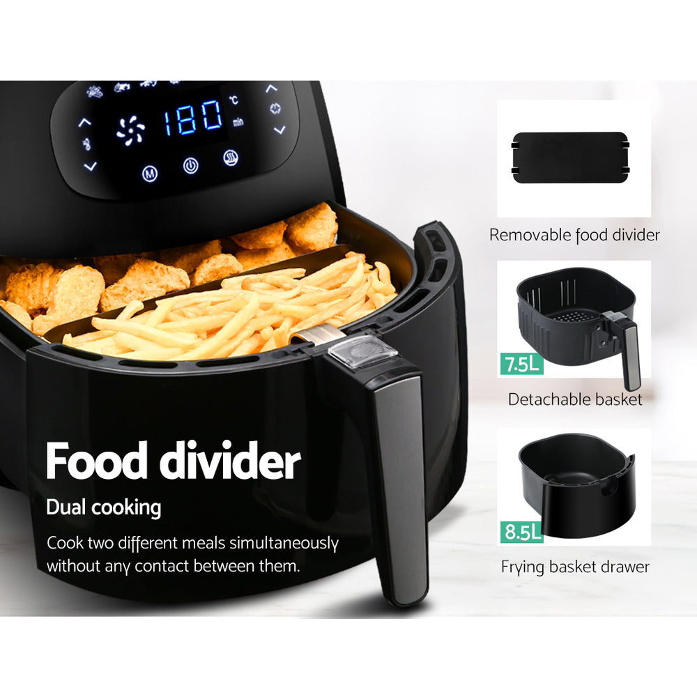 Air Fryers: Devanti Air Fryer 8.5L LCD Fryers