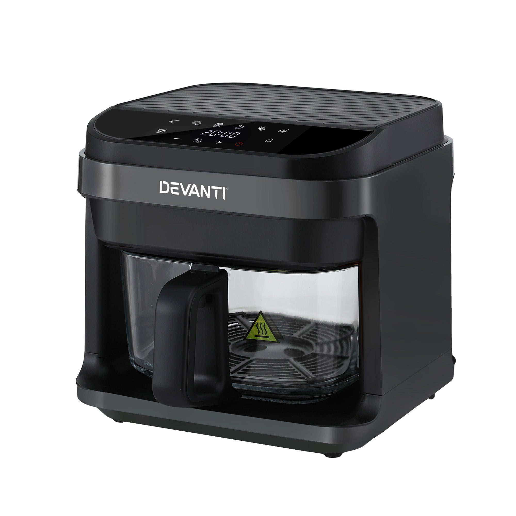 Air Fryers: Devanti Air Fryer 5.5L Touch Control Electric Cooker 1200W Black