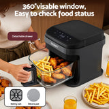 Air Fryers: Devanti Air Fryer 5.5L Touch Control Electric Cooker 1200W Black