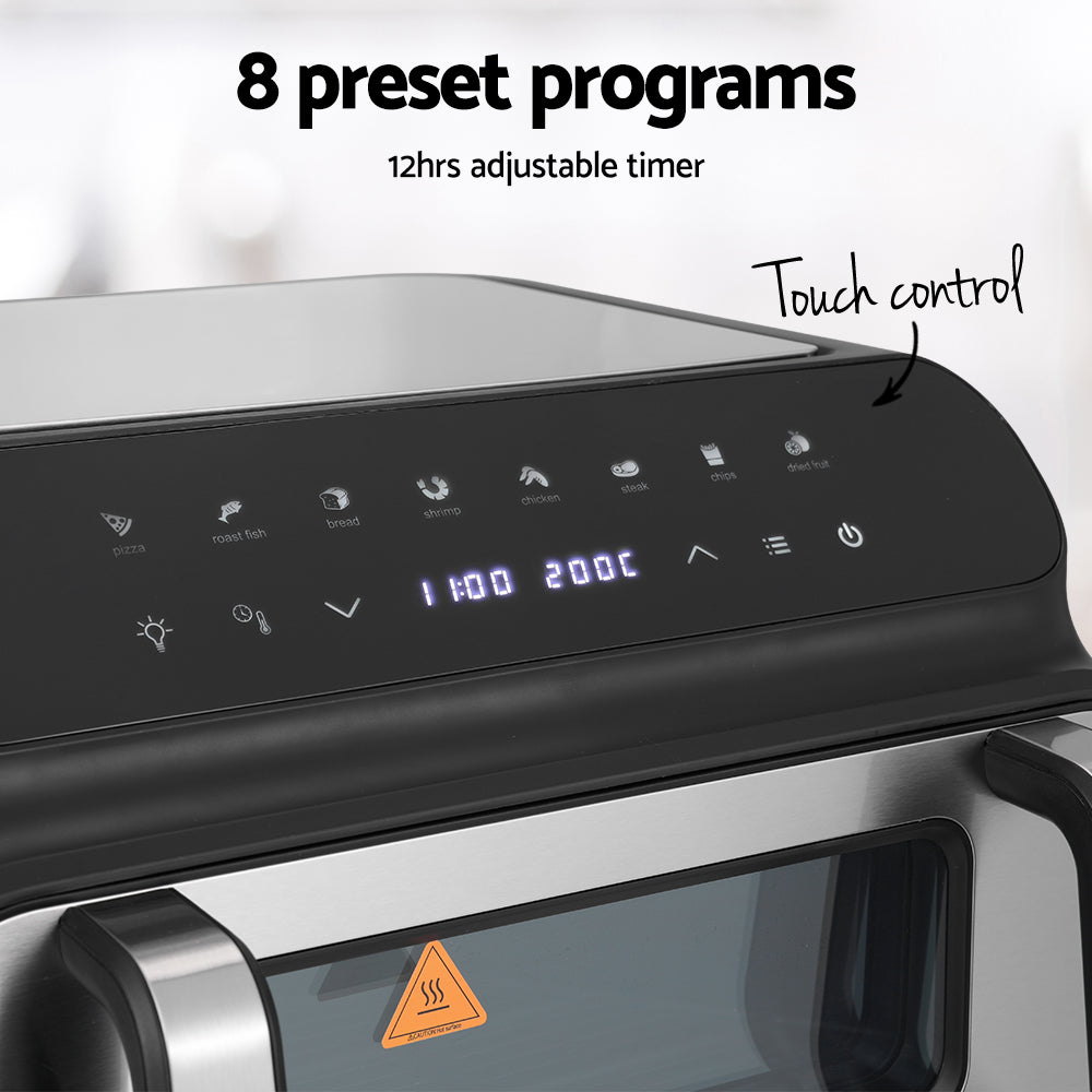 Air Fryers: Devanti Air Fryer 10L LCD Kitchen Oven