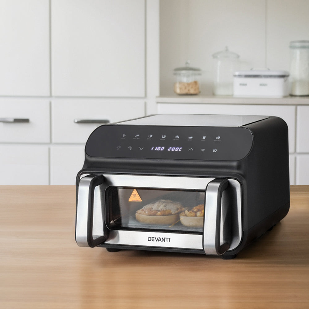 Air Fryers: Devanti Air Fryer 10L LCD Kitchen Oven