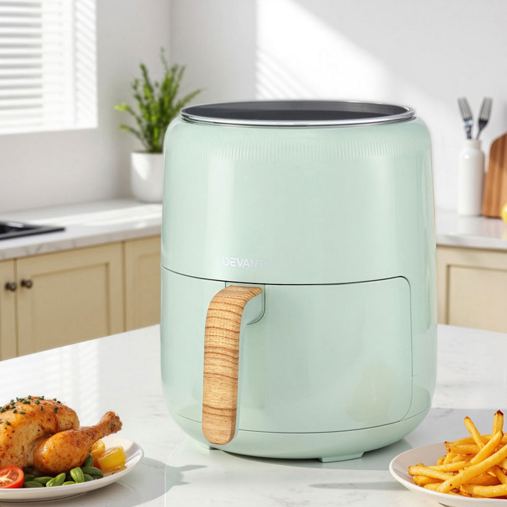 Air Fryers: Devanti 5L Air Fryer Touch Control 1700W Green