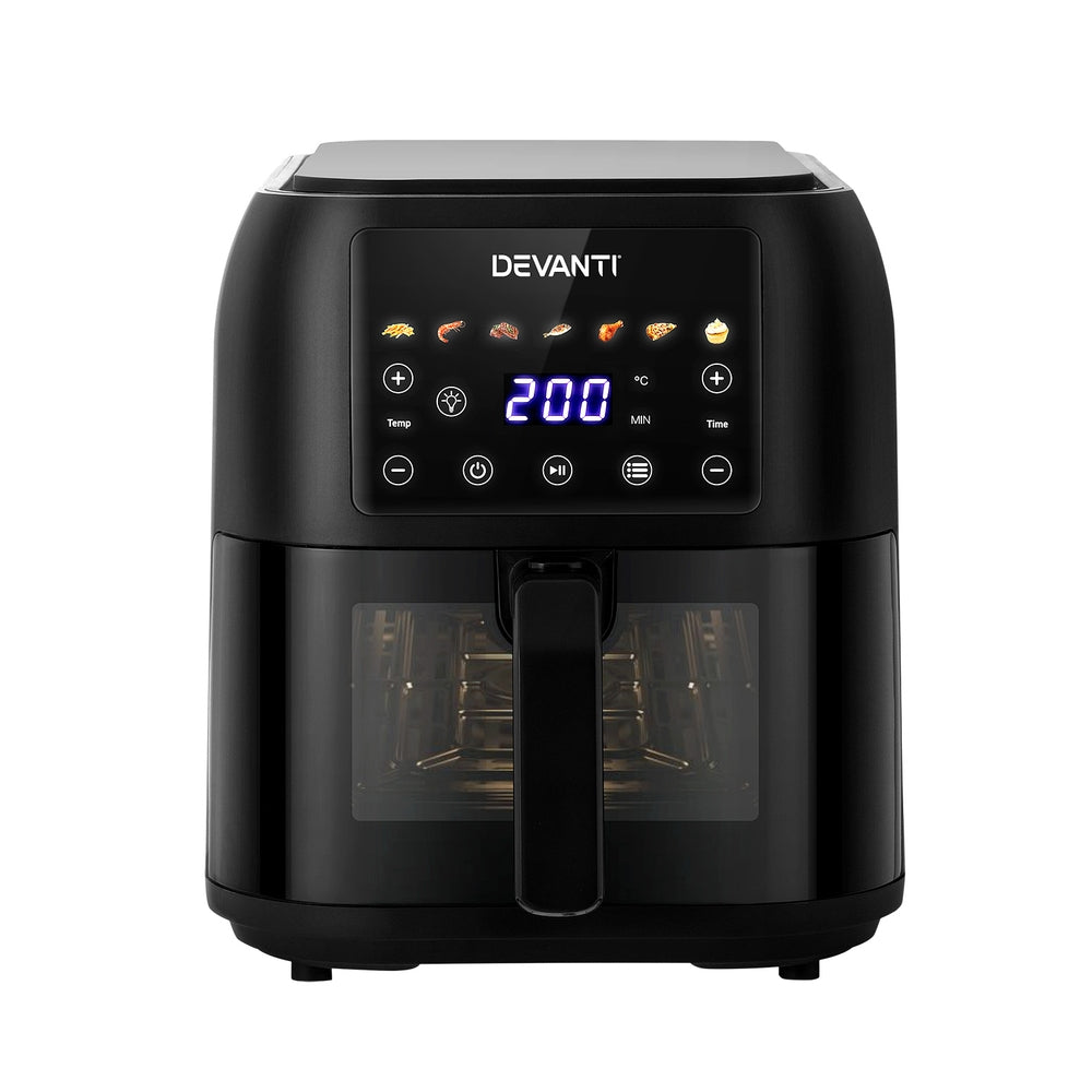 Air Fryers: Devanti Air Fryer 8L LCD Fryers