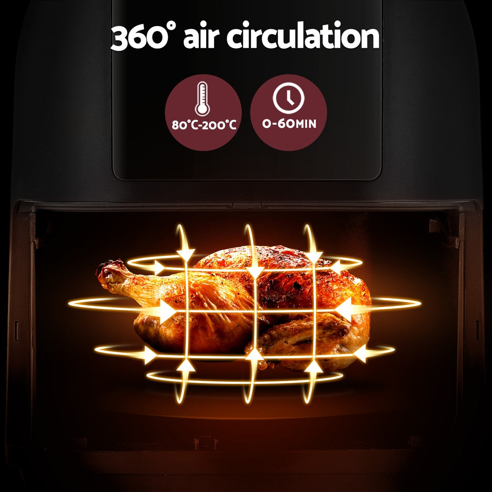 Air Fryers: Devanti Air Fryer 8L LCD Fryers