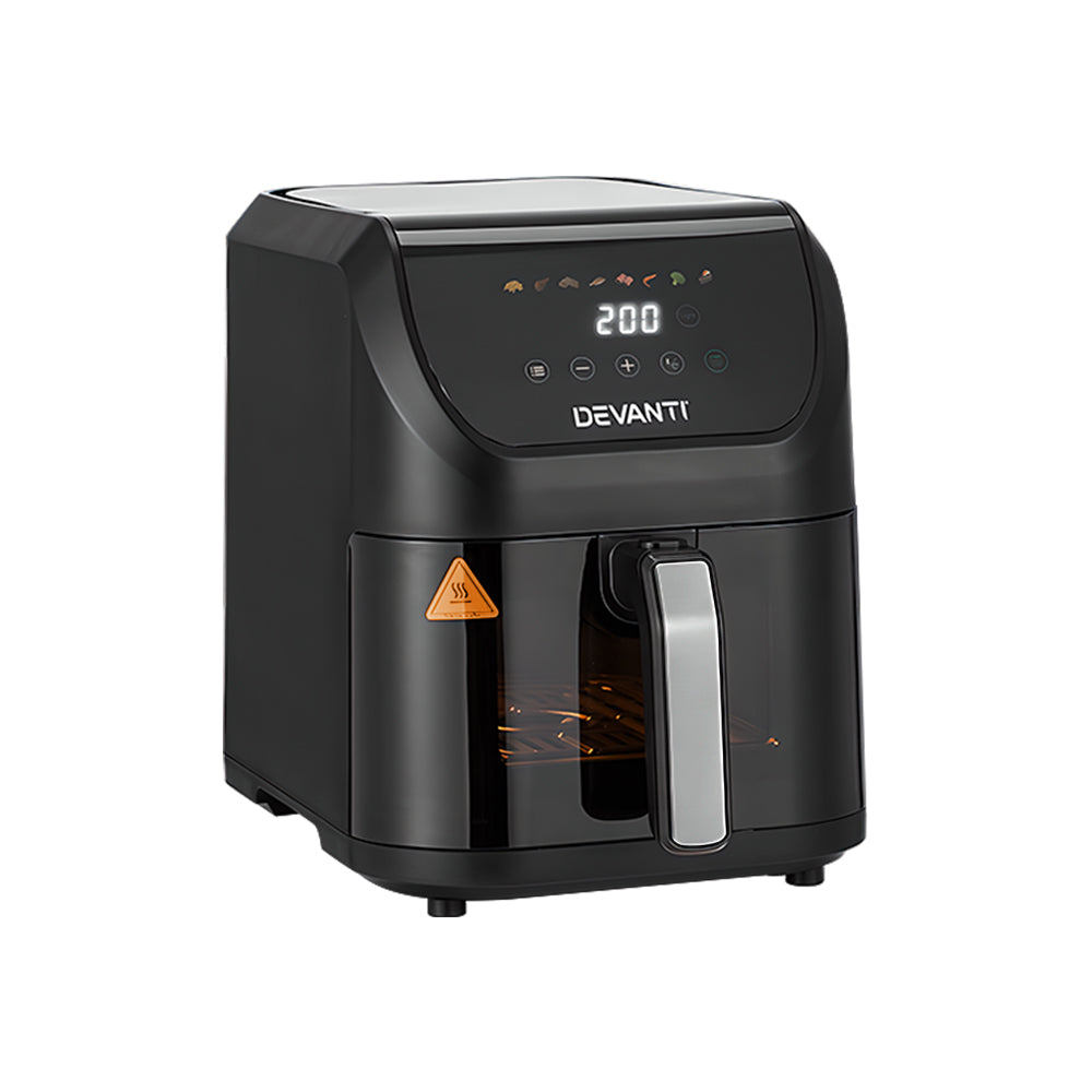 Air Fryers: Devanti Air Fryer 5L W/ LCD Touch 1500W