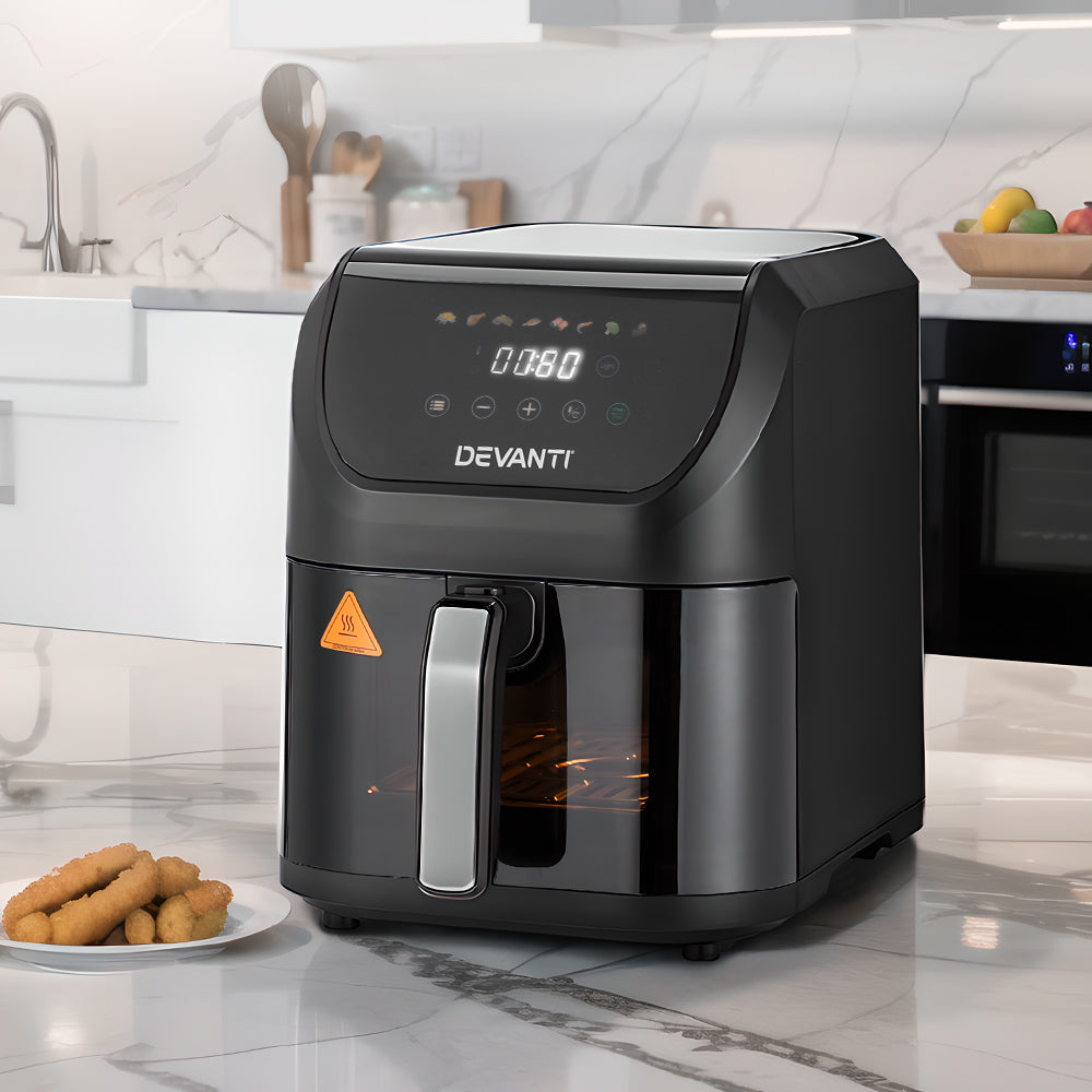 Air Fryers: Devanti Air Fryer 5L W/ LCD Touch 1500W