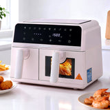 Air Fryers: Devanti Air Fryer 9L Dual Zone Fryers 2600W Pink