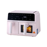 Air Fryers: Devanti Air Fryer 9L Dual Zone Fryers 2600W Pink