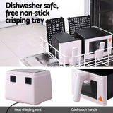 Air Fryers: Devanti Air Fryer 9L Dual Zone Fryers 2600W Pink