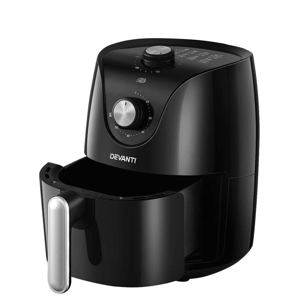 Air Fryers: Devanti Air Fryer 2.5L Knob Fryers